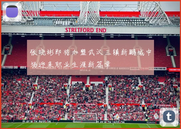 张晓彬即将加盟武汉三镇新鹏城中场迎来职业生涯新篇章